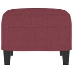 vidaXL Repose-pied Rouge bordeaux 60x50x41 cm Tissu