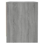 vidaXL Tables de chevet 2 Pièces Sonoma gris 45x34x44 5cm bois ingénierie