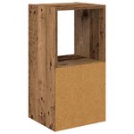 vidaXL Table de chevet avec tiroir Bois ancien 30 5 x 27 x 59 5 cm