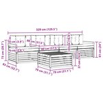 vidaXL Ensemble de canapés d'extérieur 5 pc Blanc et anthracite