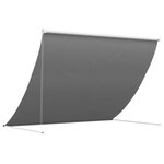 vidaXL Auvent Gris clair 400 x 150 cm