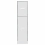 vidaXL Armoire d'apothicaire blanc 30x41x118 cm bois d'ingénierie