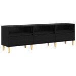 vidaXL Meuble TV Chêne noir 150 x 30 x 45 cm Bois d'ingénierie