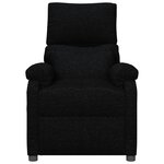 vidaXL Fauteuil Noir Tissu