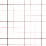 vidaXL Grillage Acier avec revêtement en PVC 25x1 5 m Rouge