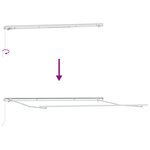 vidaXL Store Manuel Rétractable Rayure Multicolore 400x300 cm