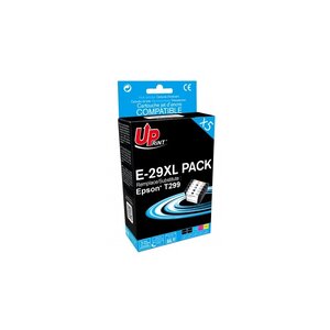 E-29xl epson 29xl fraise - remanufacturé uprint e.79xl- pack de 5 - noir x2  cyan  magenta  jaune - cartouche d'encre