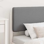 vidaXL Cadre de lit avec tête de lit rembourrée Gris clair