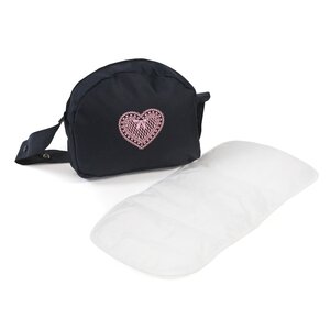 Bayer Chic 2000 853-26 - Sac à langer pour poussettes de poupées  Mélange anthracite - bleu foncé - rose