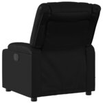 vidaXL Fauteuil de massage inclinable électrique noir similicuir