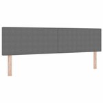 vidaXL Tête de lit avec tête de lit Gris clair 180 cm Cuir synthétique