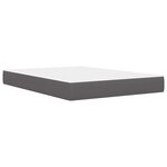 vidaXL Cadre de lit avec tête de lit Gris 140 x 190 cm Simili cuir