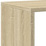 vidaXL Bibliothèque chêne sonoma 137 5x29x137 5 cm bois d'ingénierie