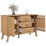 vidaXL Buffet OLDEN marron 114x43x73 5 cm bois massif de pin