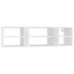 vidaXL Étagère murale Blanc 102x30x29 cm Bois d’ingénierie