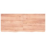vidaXL Dessus de table marron clair bois chêne massif traité