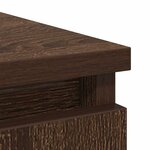vidaXL Buffet avec tiroir chêne brun 71x35x65 cm bois d'ingénierie