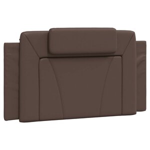 vidaXL Coussin de tête de lit Viana marron 100 cm similicuir