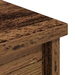 vidaXL Buffet haut 37 5x35x180 cm vieux bois bois d'ingénierie