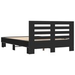 vidaXL Cadre de lit sans matelas noir 140x200 cm
