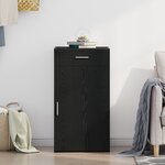 Buffet vidaXL Noir Chêne 30x42 5x93 cm Bois d'ingénierie