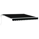 vidaXL Auvent rétractable électrique Noir 300 x 250 cm