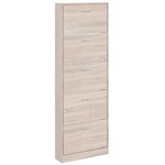 vidaXL Meuble à chaussures en bois avec 5 compartiments Aspect chêne