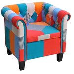 vidaXL Fauteuil avec design de patchwork Tissu