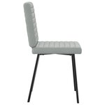 vidaXL Chaises à manger lot de 4 Gris clair Velours