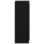 vidaXL Buffet chêne noir 37 5x35x99 cm bois d'ingénierie