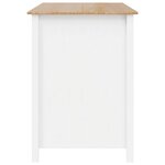 vidaXL Îlots de Cuisine HILL Blanc 112 x 66 x 90 cm Pin massif