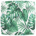 vidaXL Coussin pour assise de palette Motif de feuille 60 x 60 x 12 cm