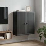 vidaXL Armoire Murale Noir 59 x 31 x 60 cm Bois d'ingénierie