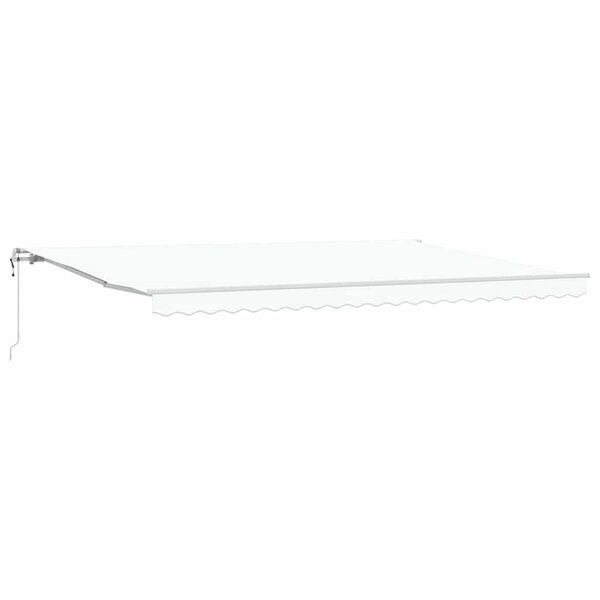 vidaXL Auvent rétractable électrique Blanc 500 × 300 cm