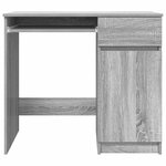 vidaXL Bureau sonoma gris 86x49x76 cm bois d'ingénierie