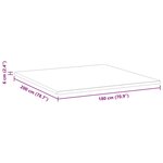 vidaXL Coussins de Matelas Blanc et vert 180 x 200 cm