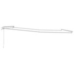 vidaXL Cadre d'auvent Blanc 400 × 350 cm Aluminium