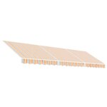 vidaXL Tissu de remplacement pour auvent rayures multicolores 5x3 5 m