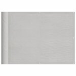 vidaXL Écran de balcon gris clair 75x1000 cm 100  polyester oxford
