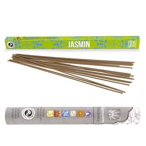 Encens japonais Jasmin 12 bâtonnets + encens ayurvédique 14 bâtonnets