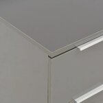 vidaXL Buffet Gris brillant 60x35x80 cm Bois d'ingénierie