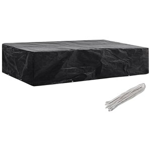 vidaXL Housse de chaise de jardin 8 œillets 218 x 77 x 55 cm