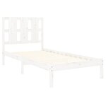 vidaXL Cadre de lit sans matelas blanc 90x200 cm bois de pin massif