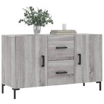 vidaXL Buffet sonoma gris 100x36x60 cm bois d'ingénierie