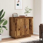 vidaXL Buffet vieux bois 80x40x75 cm bois d'ingénierie
