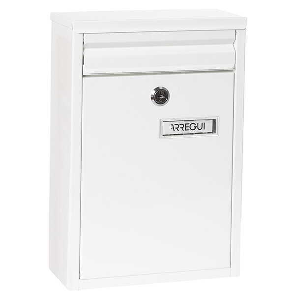 Boîte aux Lettres en Acier Zaguán E5751 Avec Fente Arrière Blanc