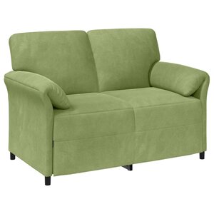 vidaXL Sofa 2 places Vert clair 138 x 83 x 95 cm Velours
