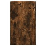 vidaXL Armoire murale chêne fumé 75x35x60 cm bois d'ingénierie
