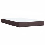 vidaXL Sommier à lattes de lit avec matelas Marron foncé 90x190 cm