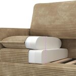 vidaXL Canapé Taupe 76 x 81 x 87 5 cm Polyester